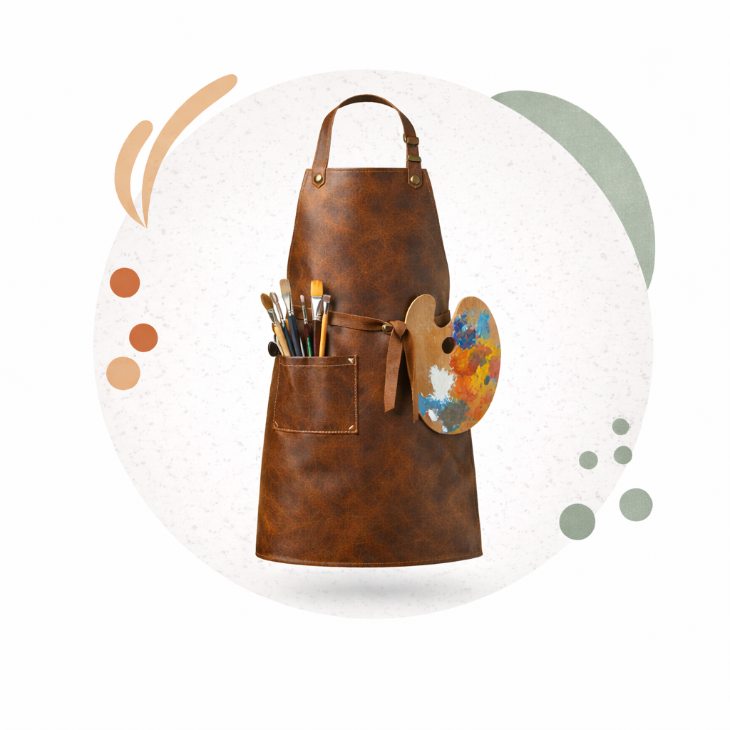 leather artist aprons