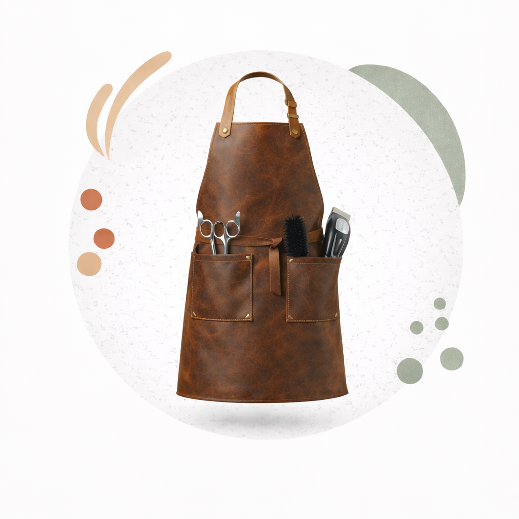 leather barber aprons