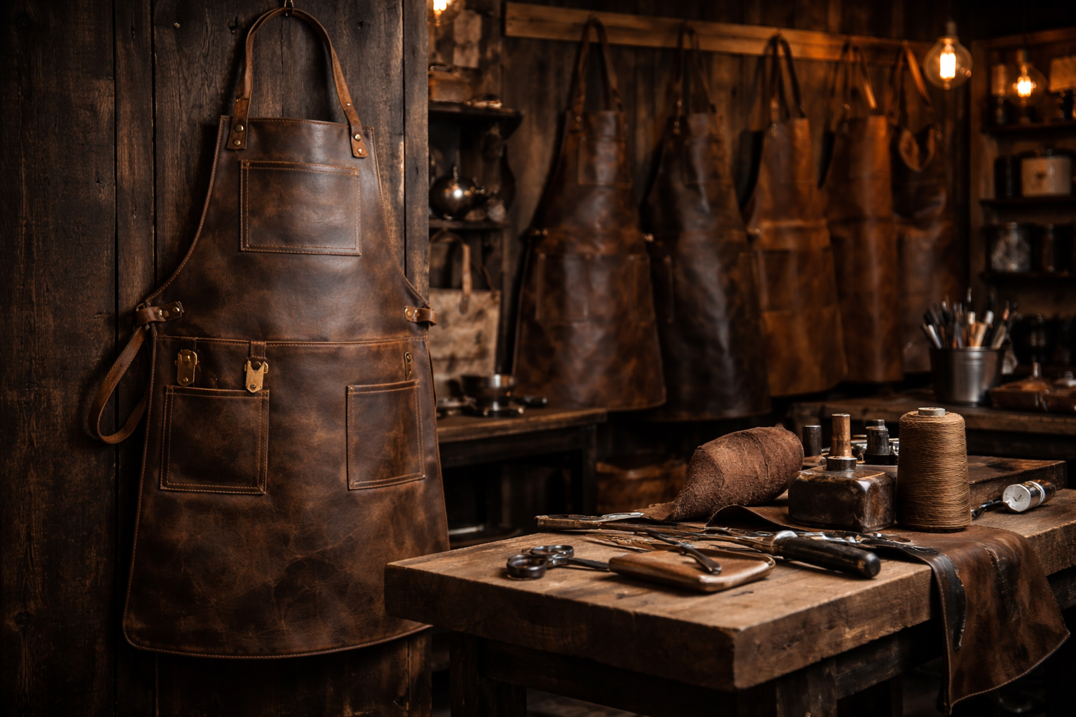 leather aprons workshop